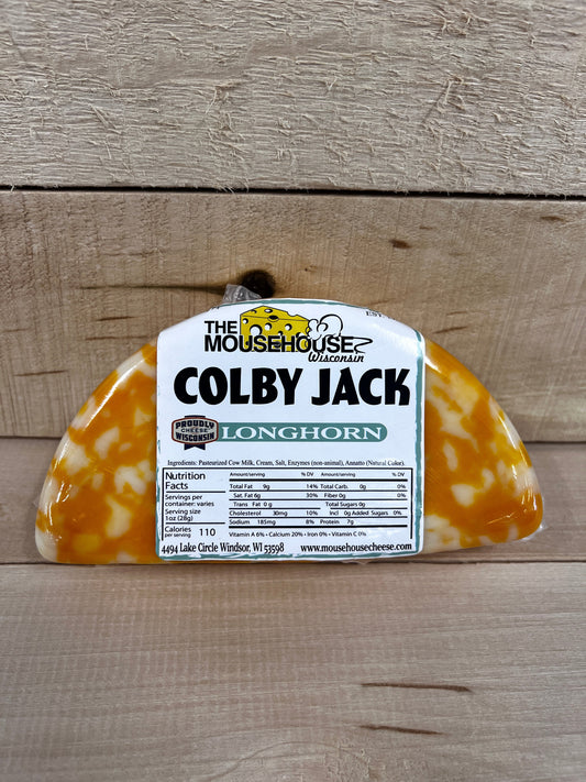 Mousehouse Cheesehaus Colby Jack Longhorn, Approx wt. 12oz