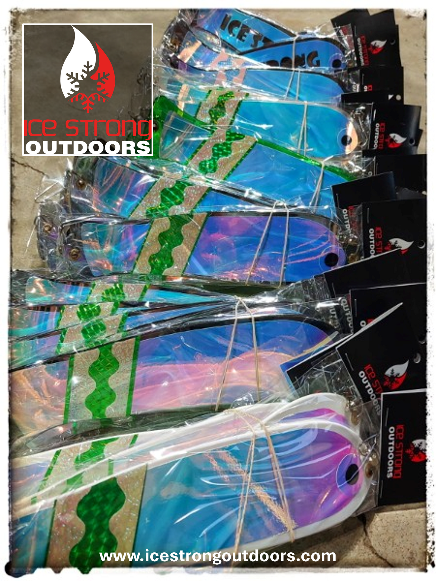 Ice Strong Outdoors - The Special Series! Pick your Flasher and Pick your Special Tape!