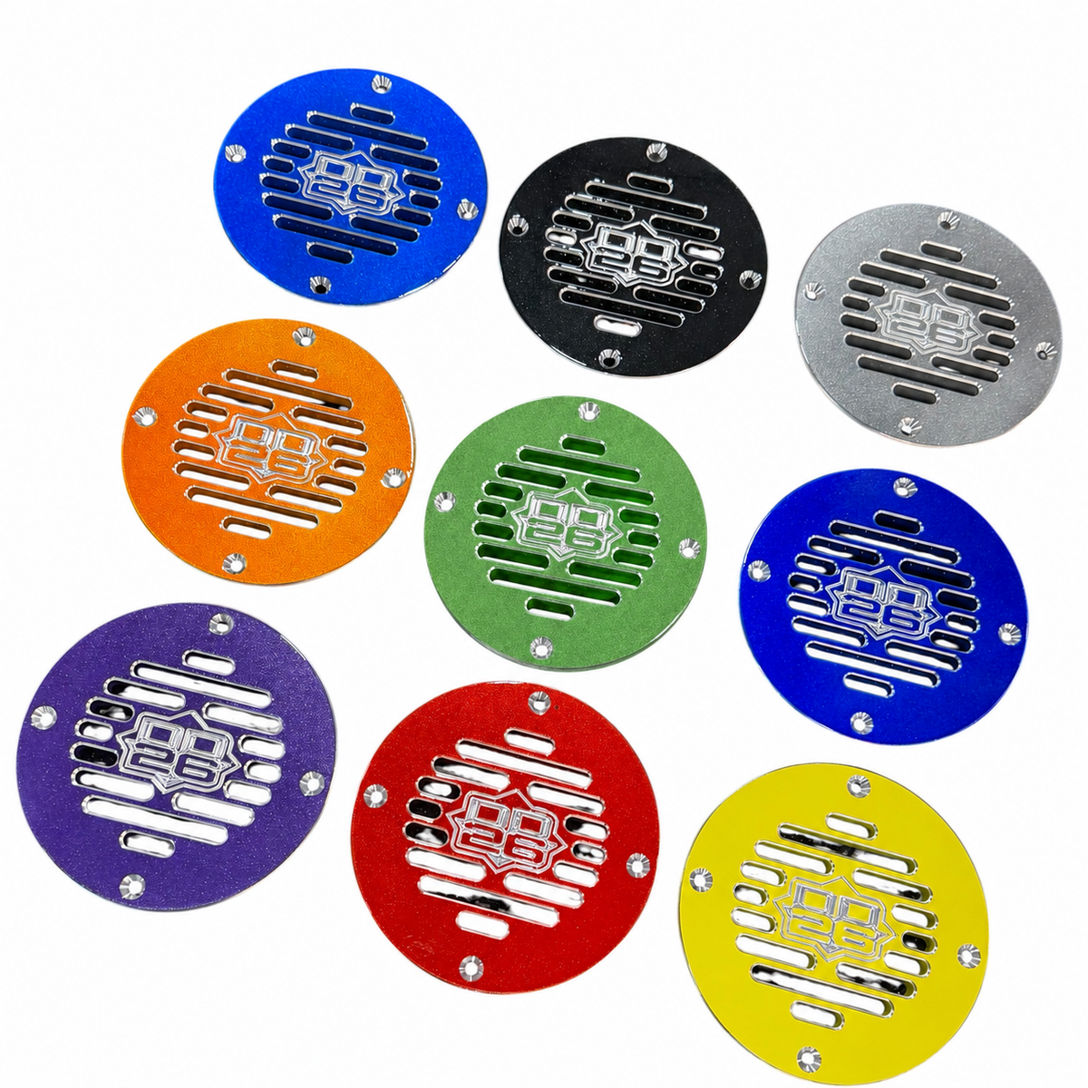 DD26 Fishing Billet Aluminum Drain Plate with Screen 4" Round for Boats