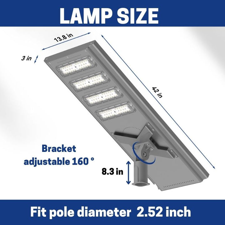 Langy Solar Lights 100 W 200W Commercial solar street light-Stay on