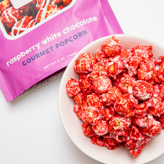 Colorado Popcorn Raspberry White Chocolate Popcorn