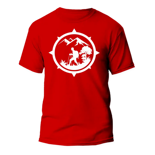 Outdoorzees Hiking Mountain Compass Man T-Shirt