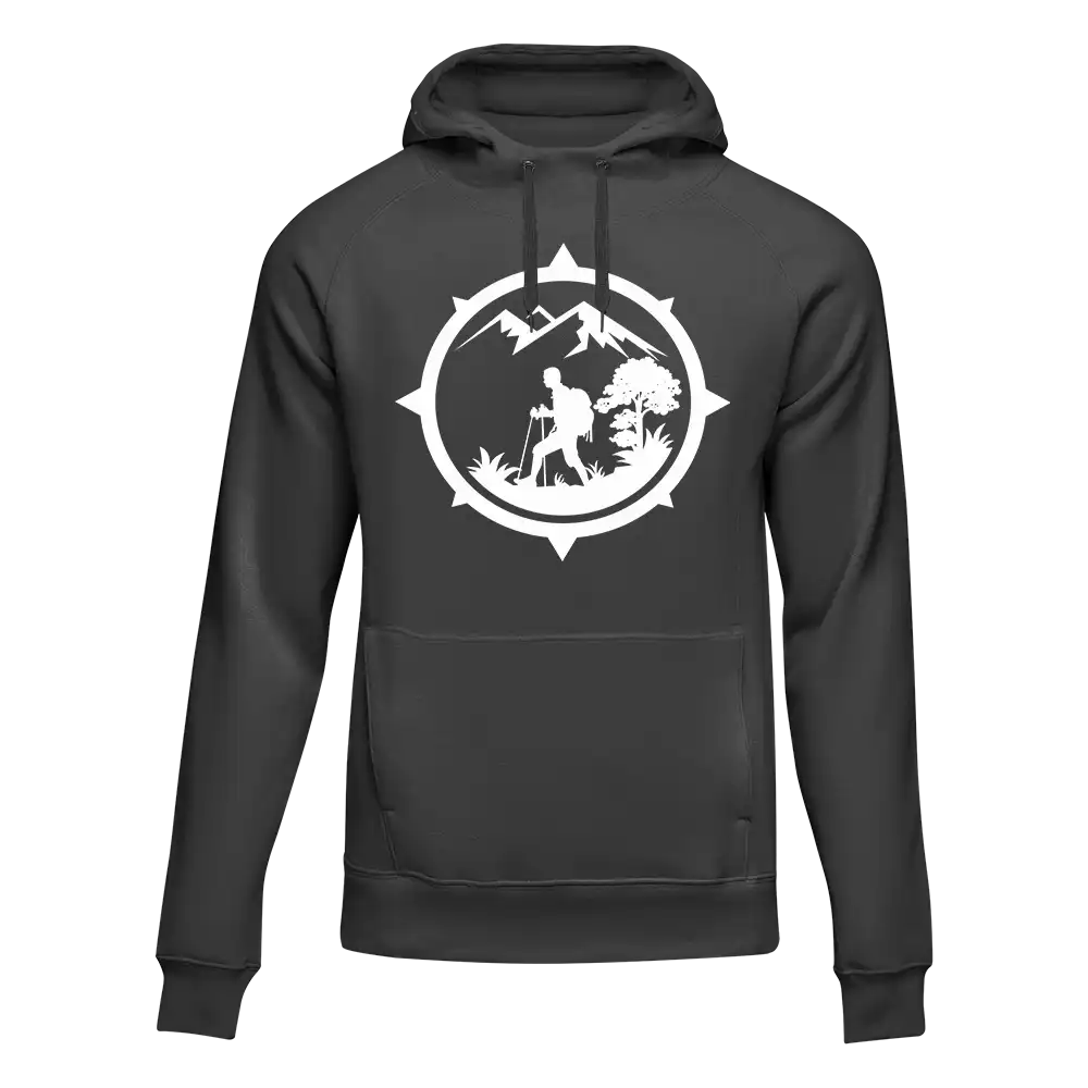 Outdoorzees Hiking Mountain Compass Unisex Hoodie