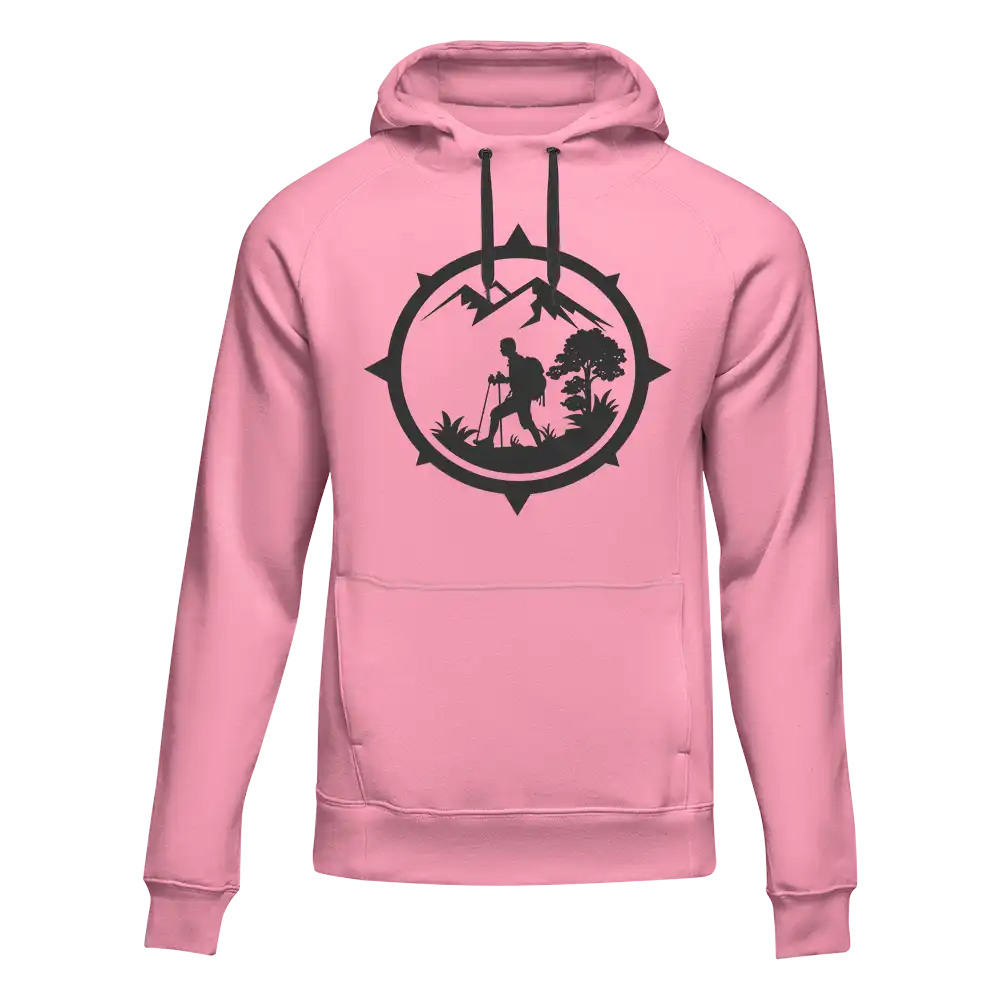 Outdoorzees Hiking Mountain Compass Unisex Hoodie