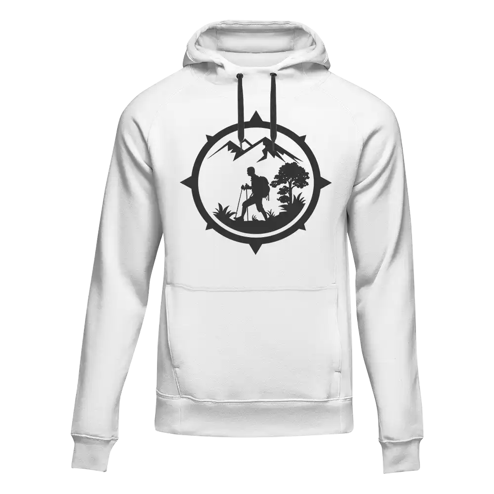 Outdoorzees Hiking Mountain Compass Unisex Hoodie