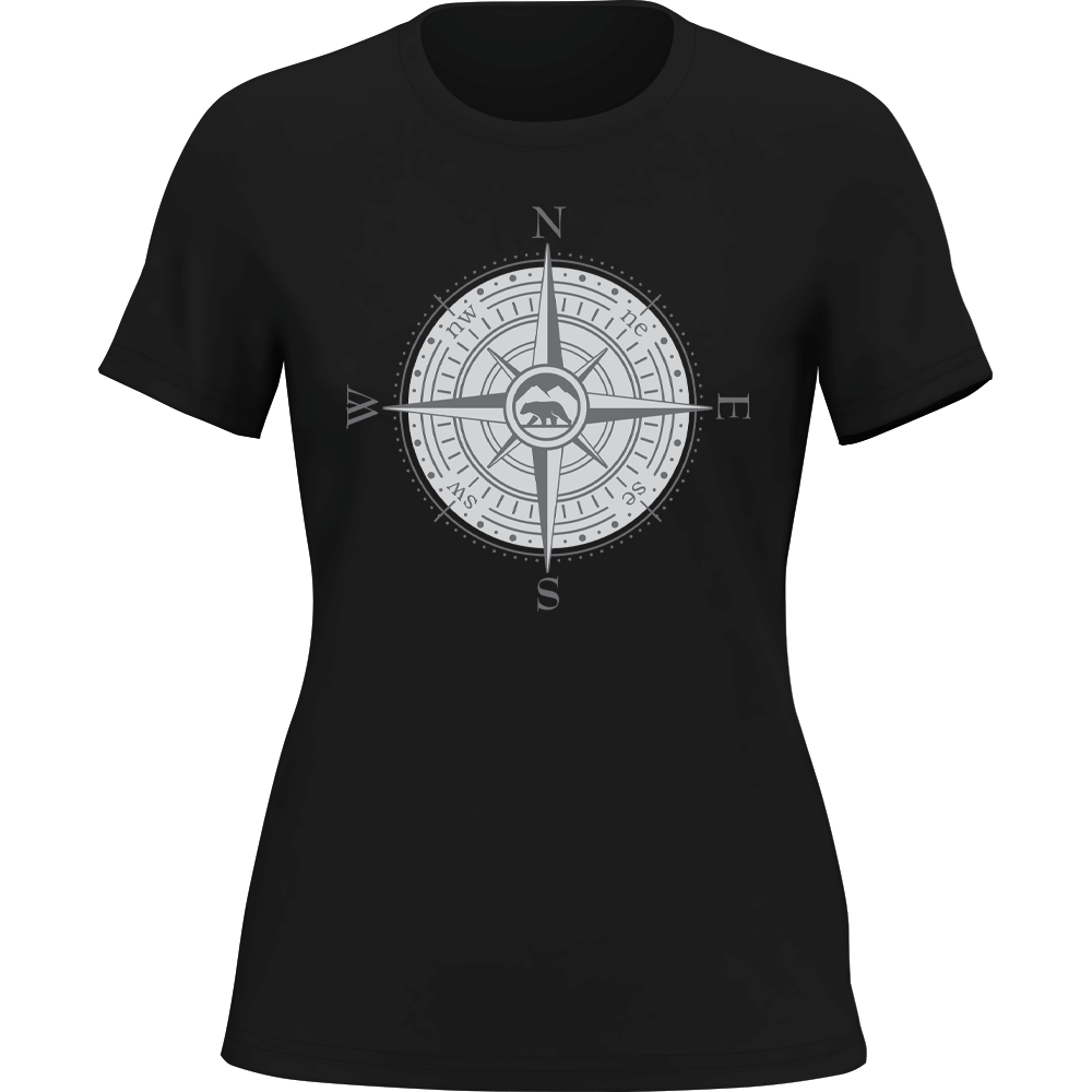 Outdoorzees Compass Camping T-Shirt for Women