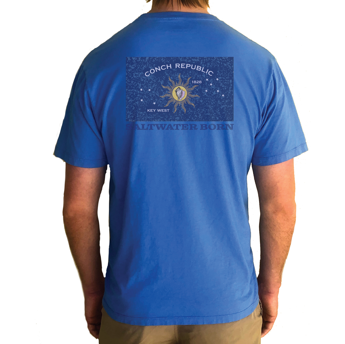 Saltwater Born Key West, Florida Conch Republic Tee