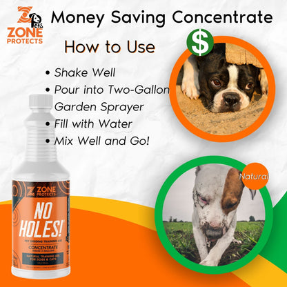 Zone Protects No Holes! Digging Prevention Concentrate/Gallon Trigger Sprayer