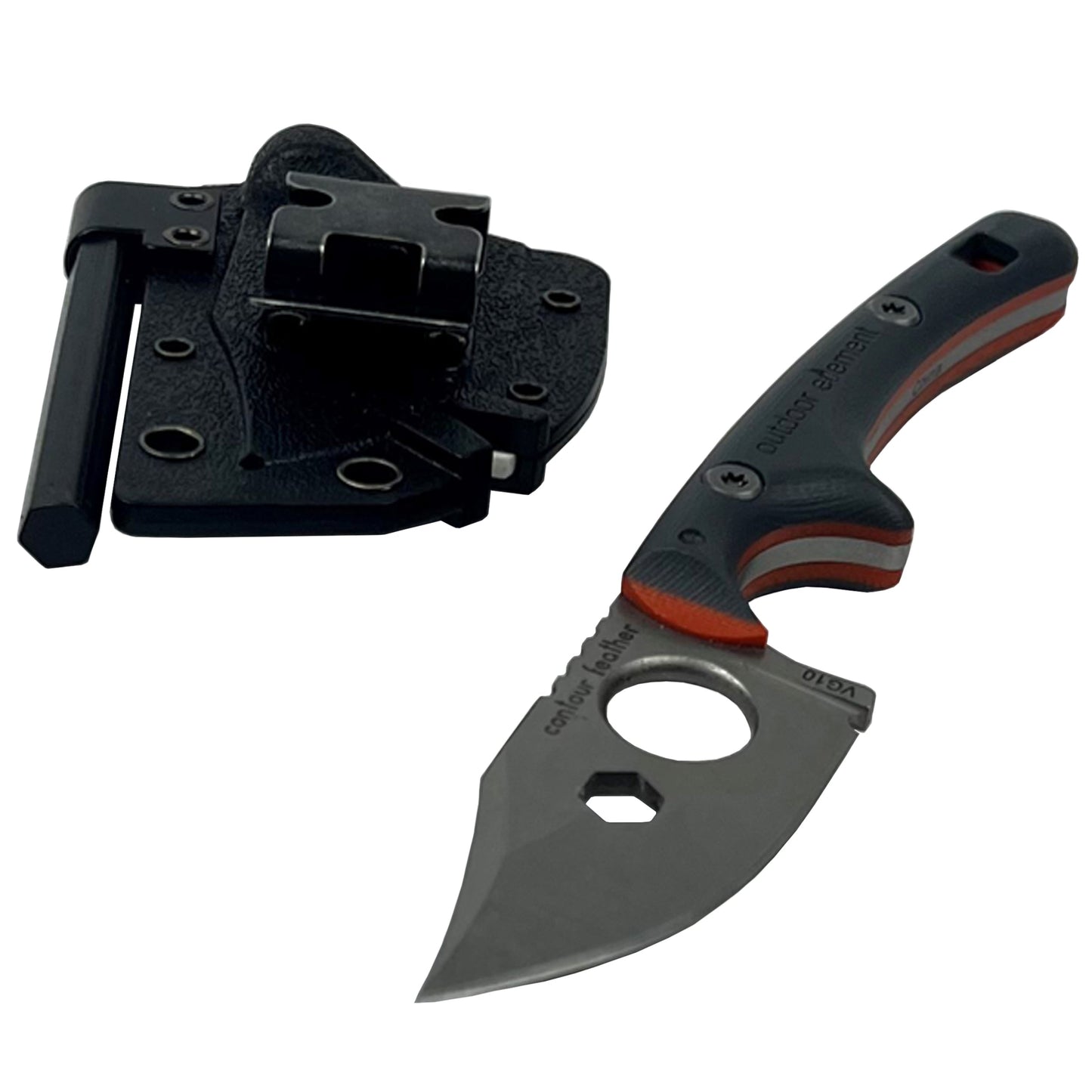 Outdoor Element Contour Feather Adventure Survival Knife