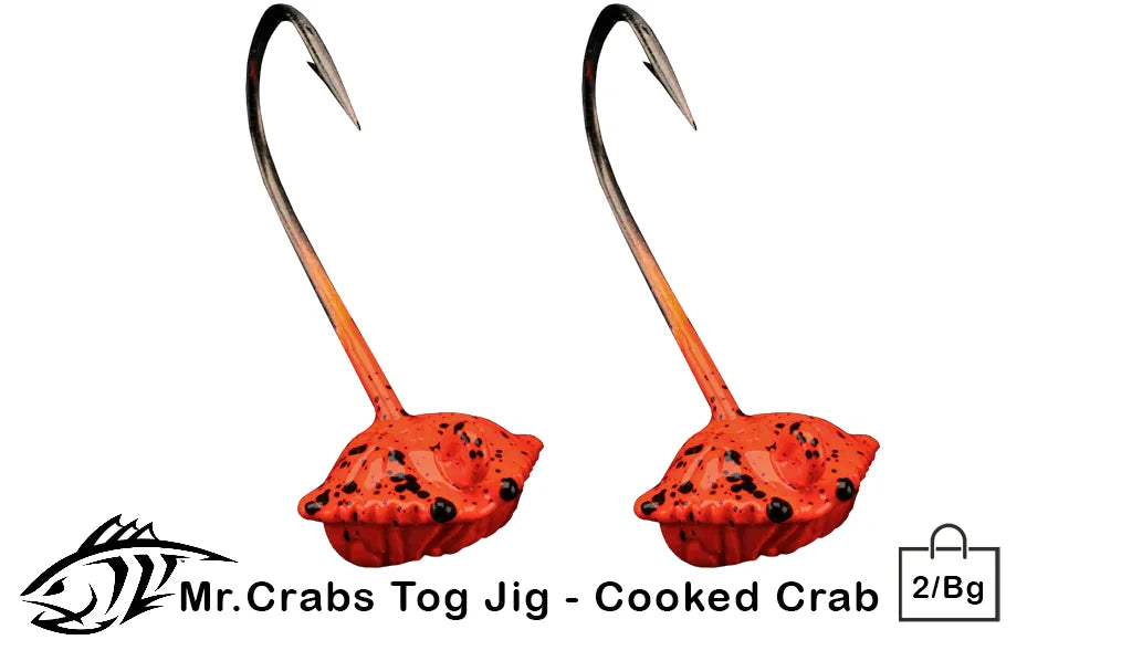Lunker City 3/4oz Mr. Crabs Tog Jigs 2/Bag