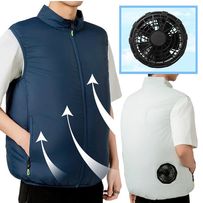LITEGUEST Cooling Fan Vest Lightweight UPF50 for Outdoor Gear