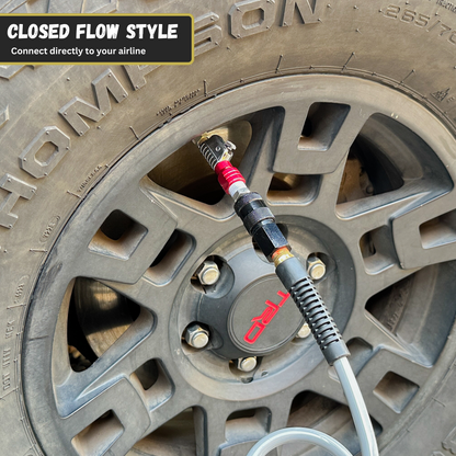 Jaco Lightning™ S2-Series Tire Air Chuck | Open Flow, 1/4" F-NPT (2 Pack)