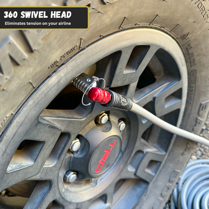Jaco Lightning™ L2-Series Tire Air Chuck | Open Flow, 1/4" F-NPT (2 Pack)