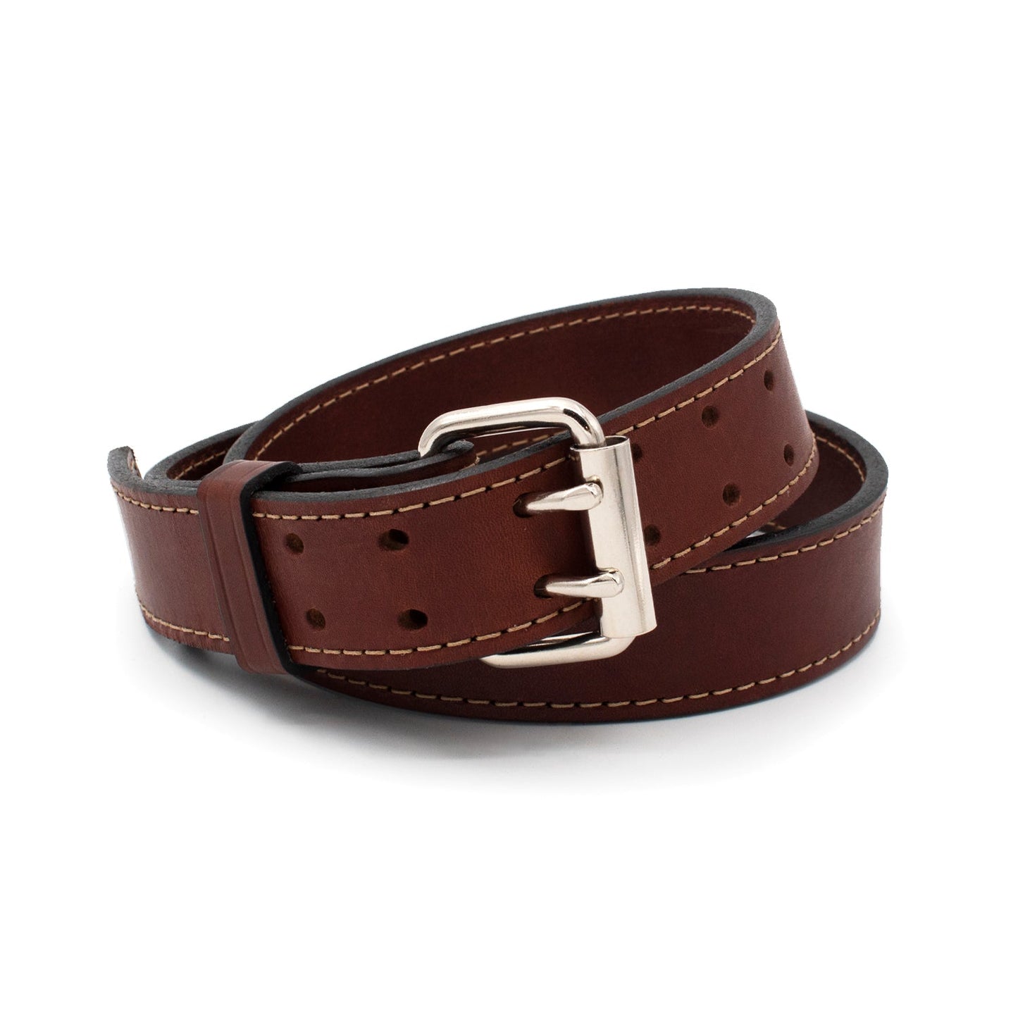Relentless Tactical The "Double Tap" Gun Belt | Made in USA | Lifetime Warranty | 14 oz Full Grain Leather CCW Belt