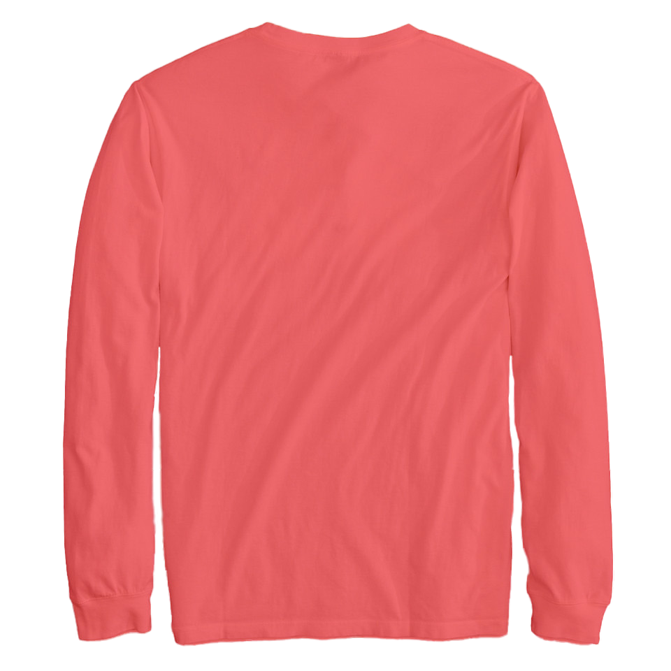 Saltwater Born Men's Linear Logo Cotton Long Sleeve Shirt