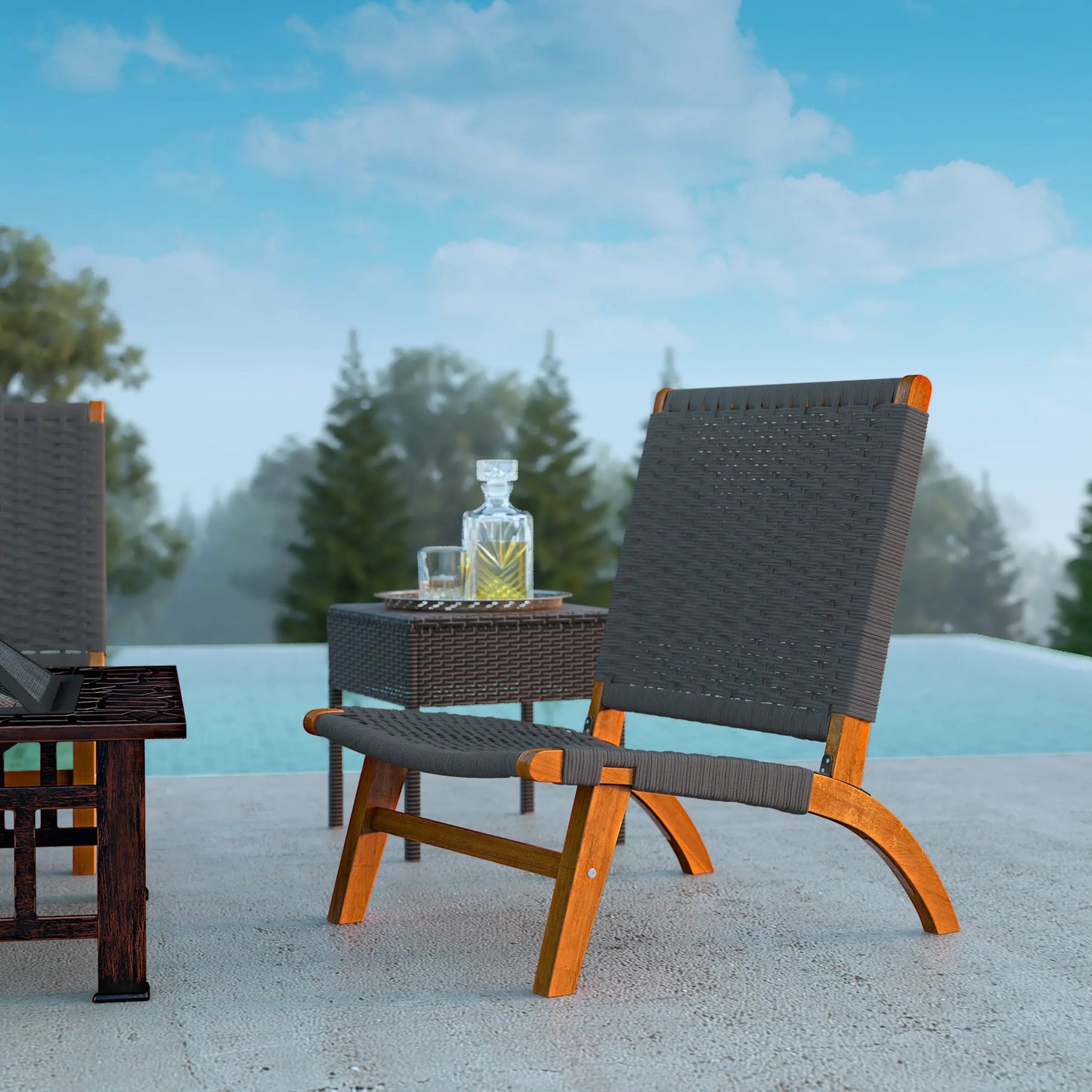 Balkene Home Costa Rica Outdoor Modern Lounge Chair