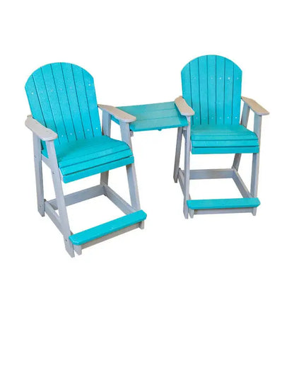Dutch Country Patio Tete-a-Tete Chair Set in Dining, Counter & Bar Heights