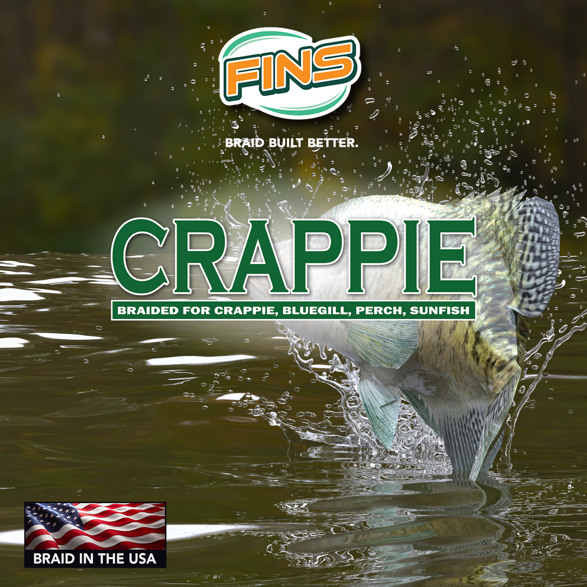 FINS Fishing Crappie Fishing Braid