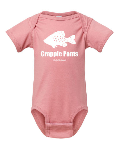 Hooked & Tagged  - Crappie Pants Onesie