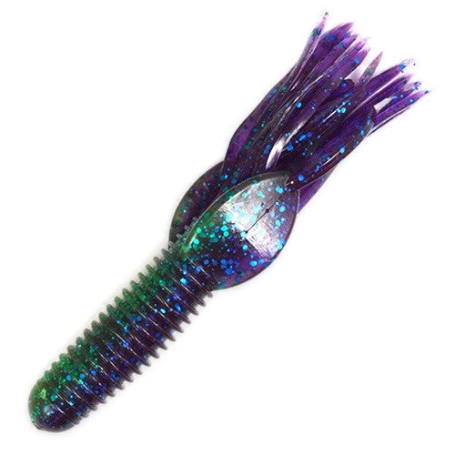 Just Lures Fishing Craw Tube 4" - Hot Junebug