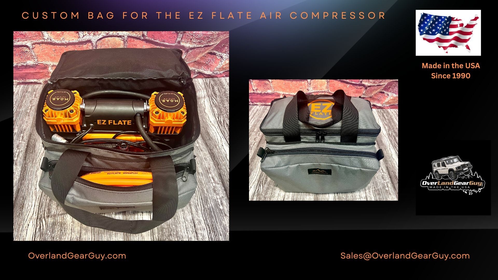 Overland Gear Guy EZ Flate Air Compressor Deluxe Carry Bag - Angler's ...