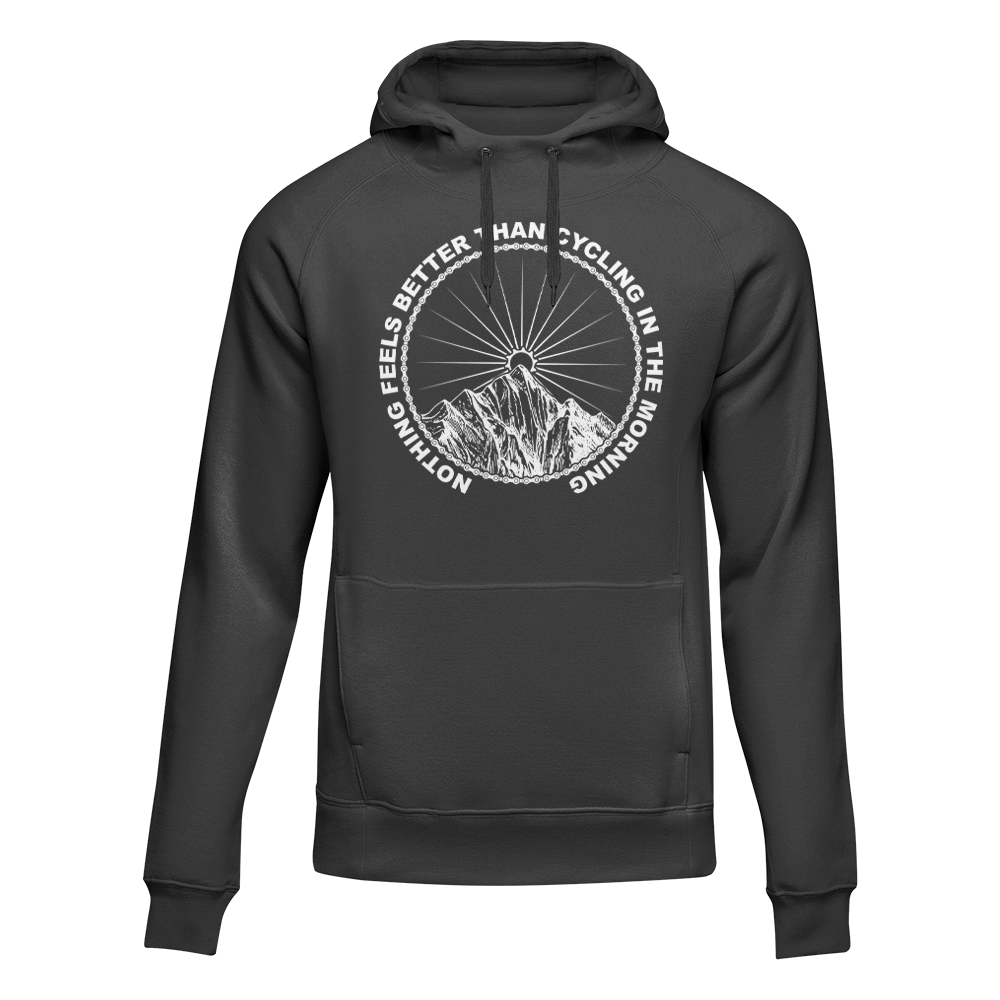 Outdoorzees Cycling In The Morning Unisex Hoodie