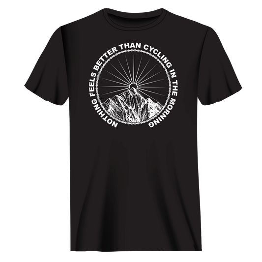 Outdoorzees Cycling In The Morning Man T-Shirt