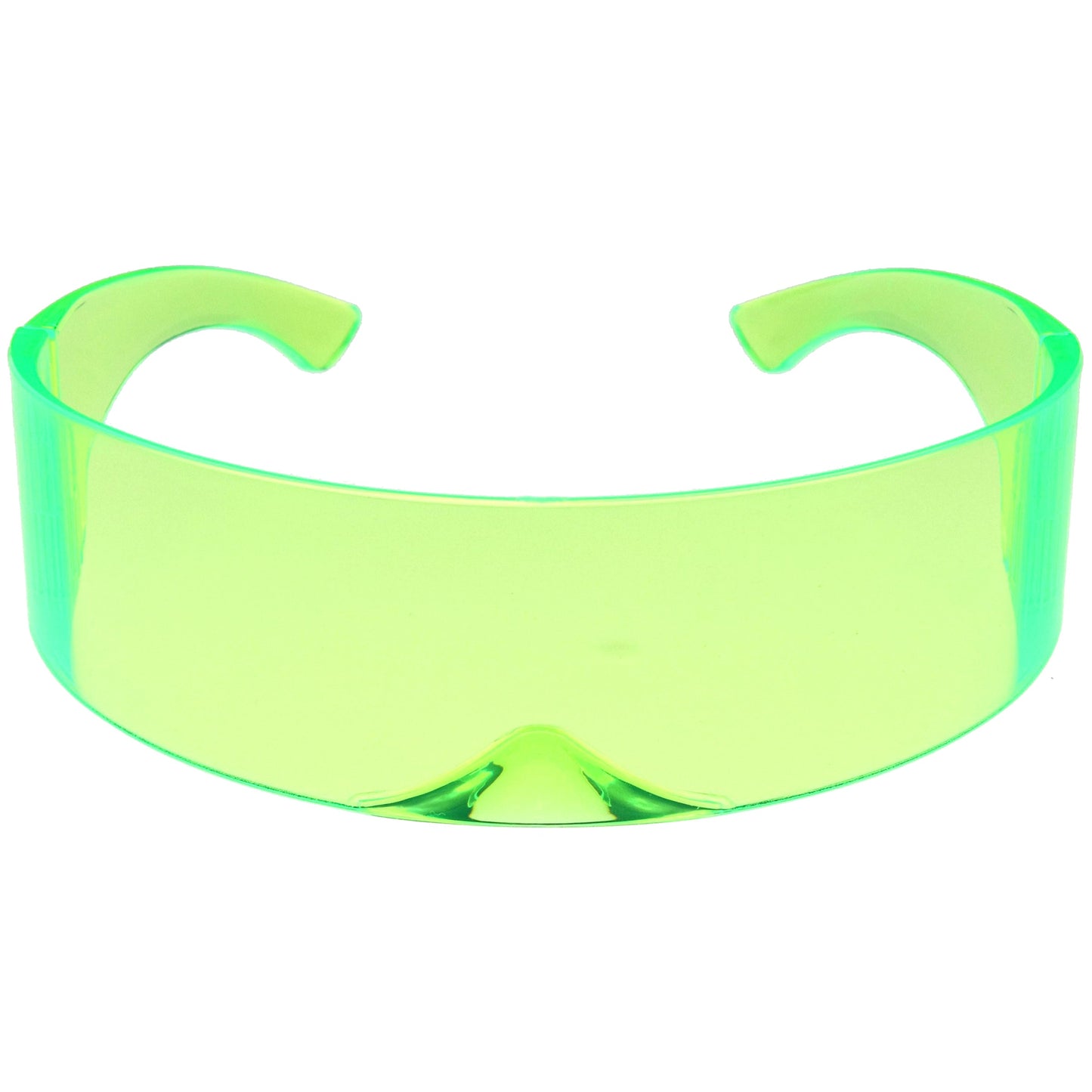 zeroUV Futuristic Retro Color Tinted Wrap Around Shield Sunglasses D175