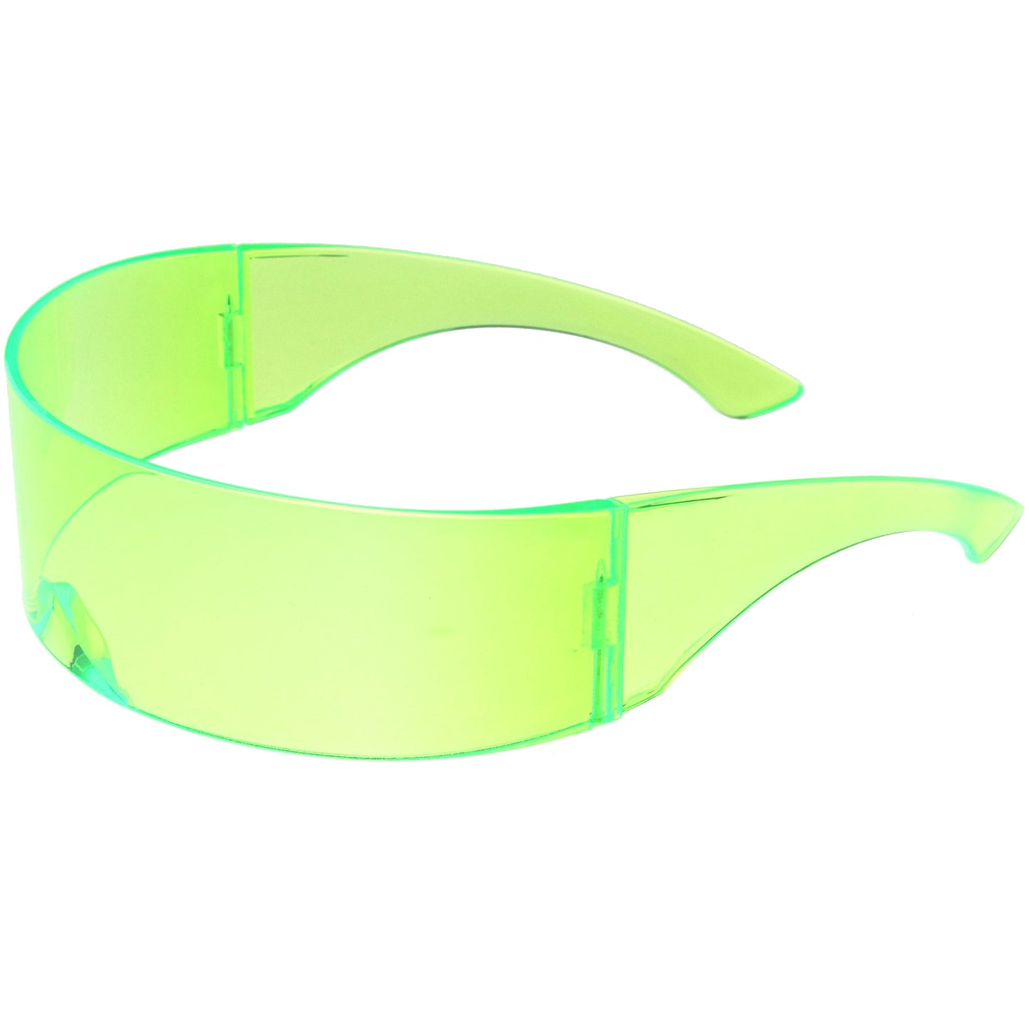 zeroUV Futuristic Retro Color Tinted Wrap Around Shield Sunglasses D175