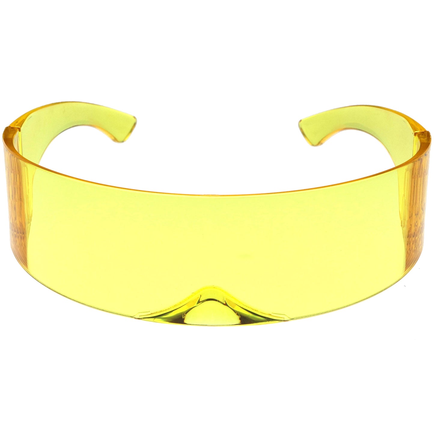 zeroUV Futuristic Retro Color Tinted Wrap Around Shield Sunglasses D175