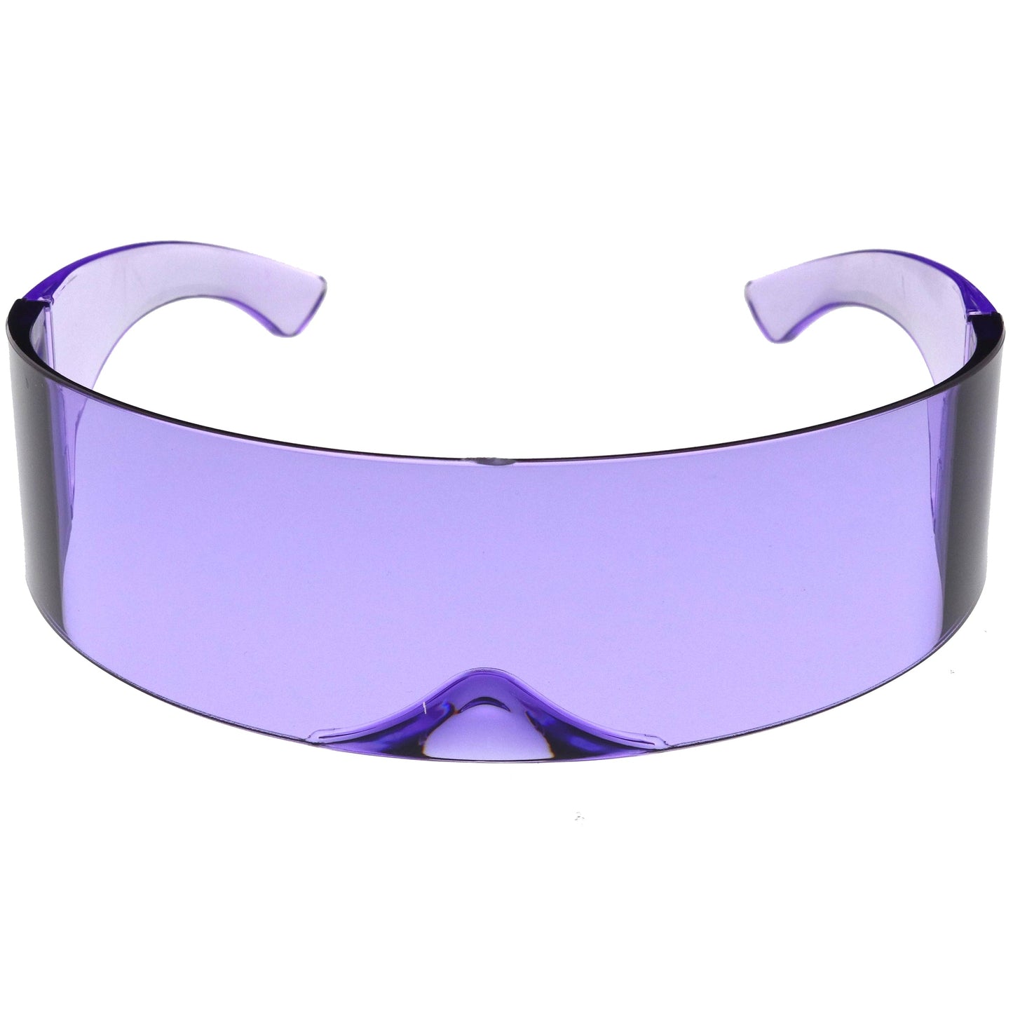 zeroUV Futuristic Retro Color Tinted Wrap Around Shield Sunglasses D175