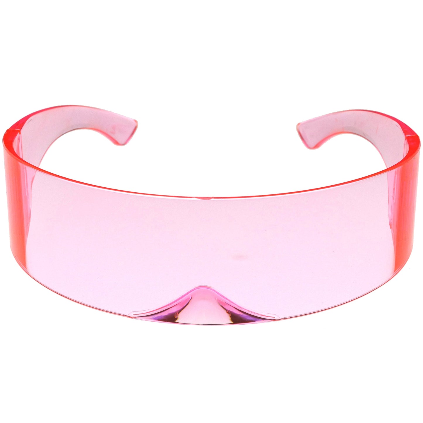 zeroUV Futuristic Retro Color Tinted Wrap Around Shield Sunglasses D175
