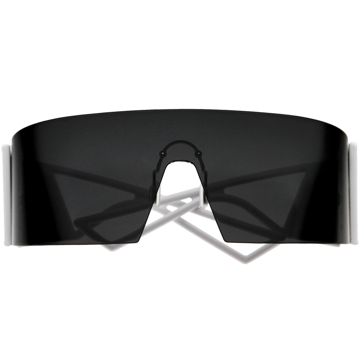 zeroUV 80s Retro Wrap Around One Piece Futuristic Sunglasses D305