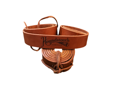Houndstooth Leather Turkey Tote the "STRAP"