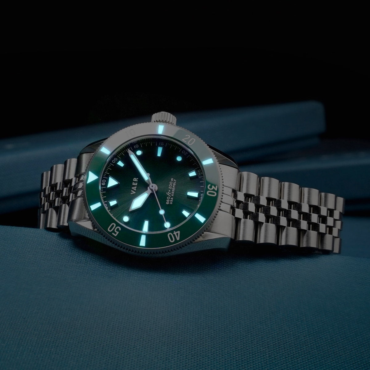 Vaer Watches D4 Meridian Green Solar - 38mm USA