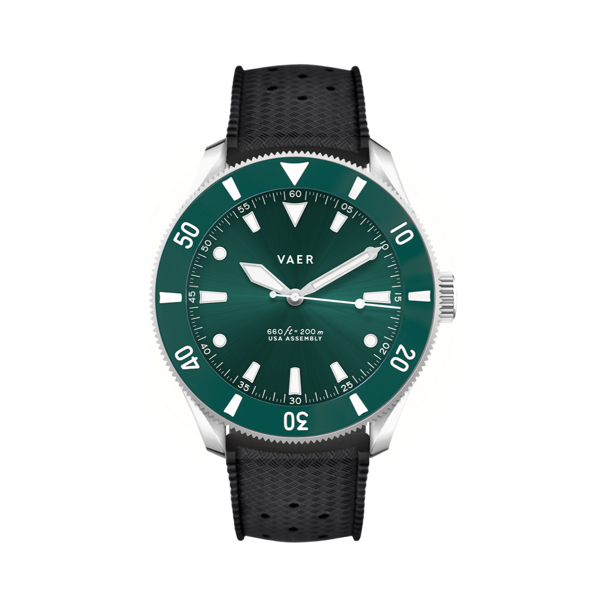 Vaer Watches D4 Meridian Green Solar - 38mm USA
