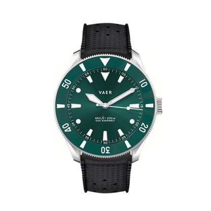 Vaer Watches D4 Meridian Green Solar - 38mm USA