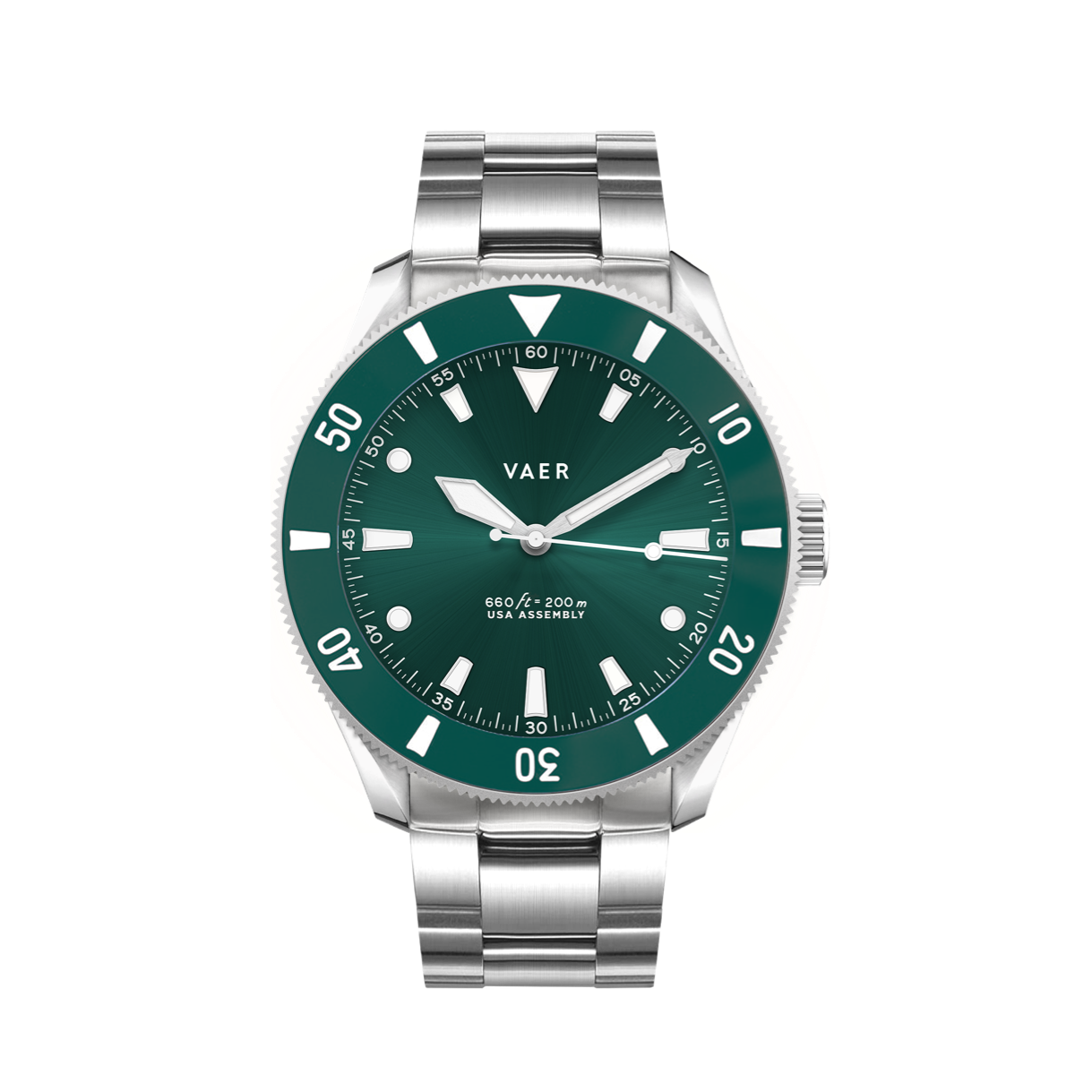 Vaer Watches D4 Meridian Green Solar - 38mm USA