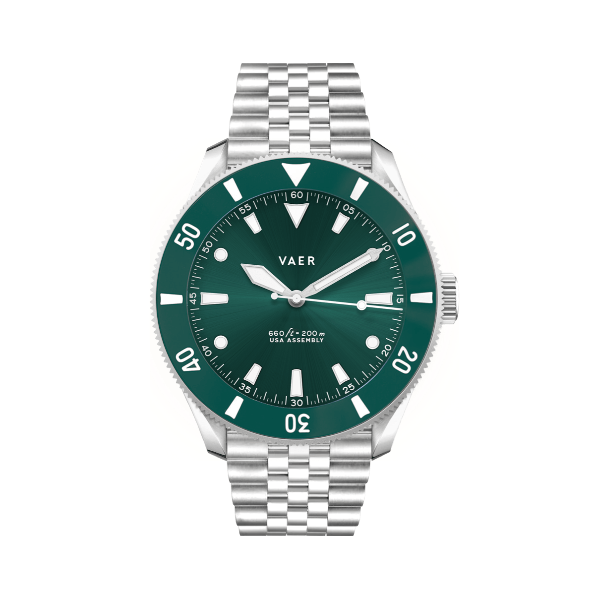 Vaer Watches D4 Meridian Green Solar - 38mm USA
