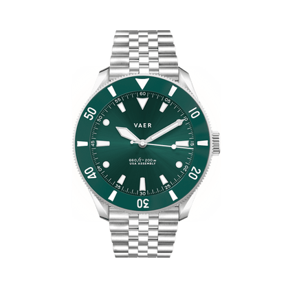 Vaer Watches D4 Meridian Green Solar - 38mm USA