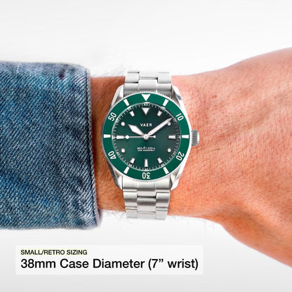 Vaer Watches D4 Meridian Green Solar - 38mm USA