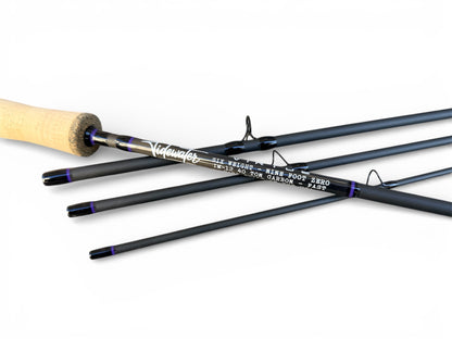 Tidewater Virtue 6wt 9ft Fly Rod - Purple Haze X Hexagon Carbon Fiber Reel Seat
