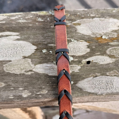 Leather Laced Barrel Reins