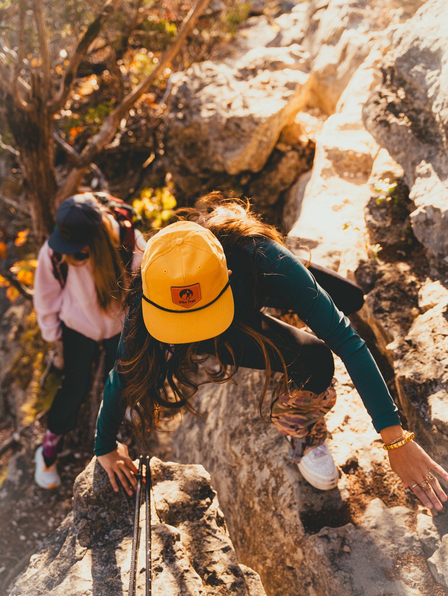 Pike Trail Rawhide Leather Patch Hats