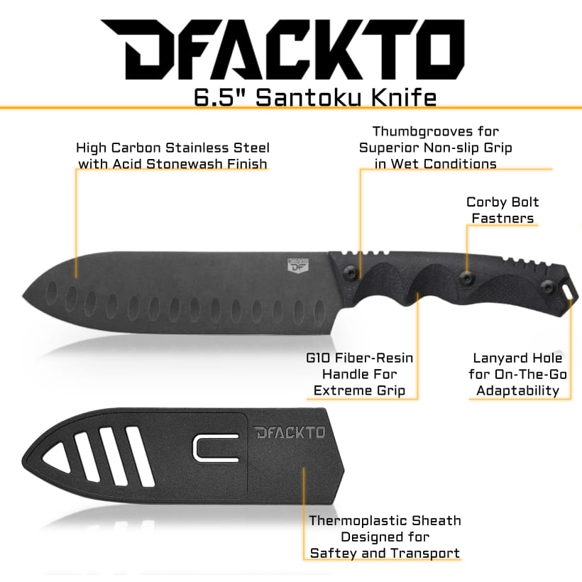 DFACKTO 6.5" Santoku Knife