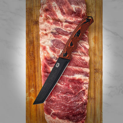 DFACKTO 5.5" Tanto Knife // Orange Handle