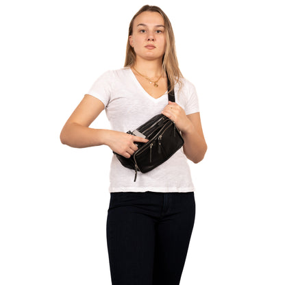 Concealed Carry Jessie Unisex Lambskin Belt Bag by Lady Conceal