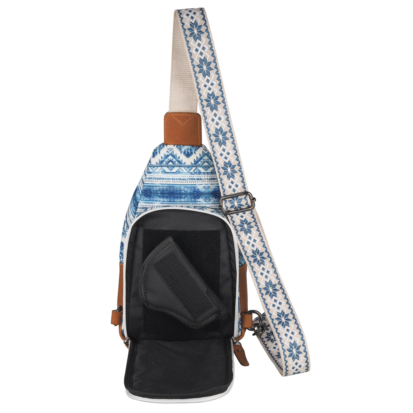 Concealed Carry Aztec Indie Canvas Sling by Lady Conceal