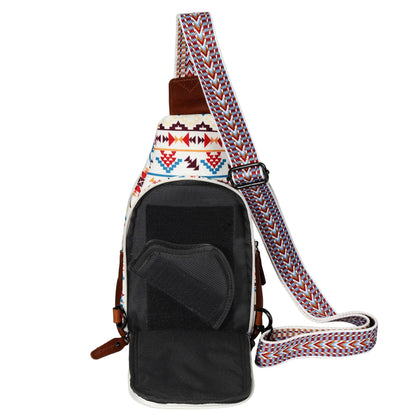 Concealed Carry Aztec Indie Canvas Sling by Lady Conceal