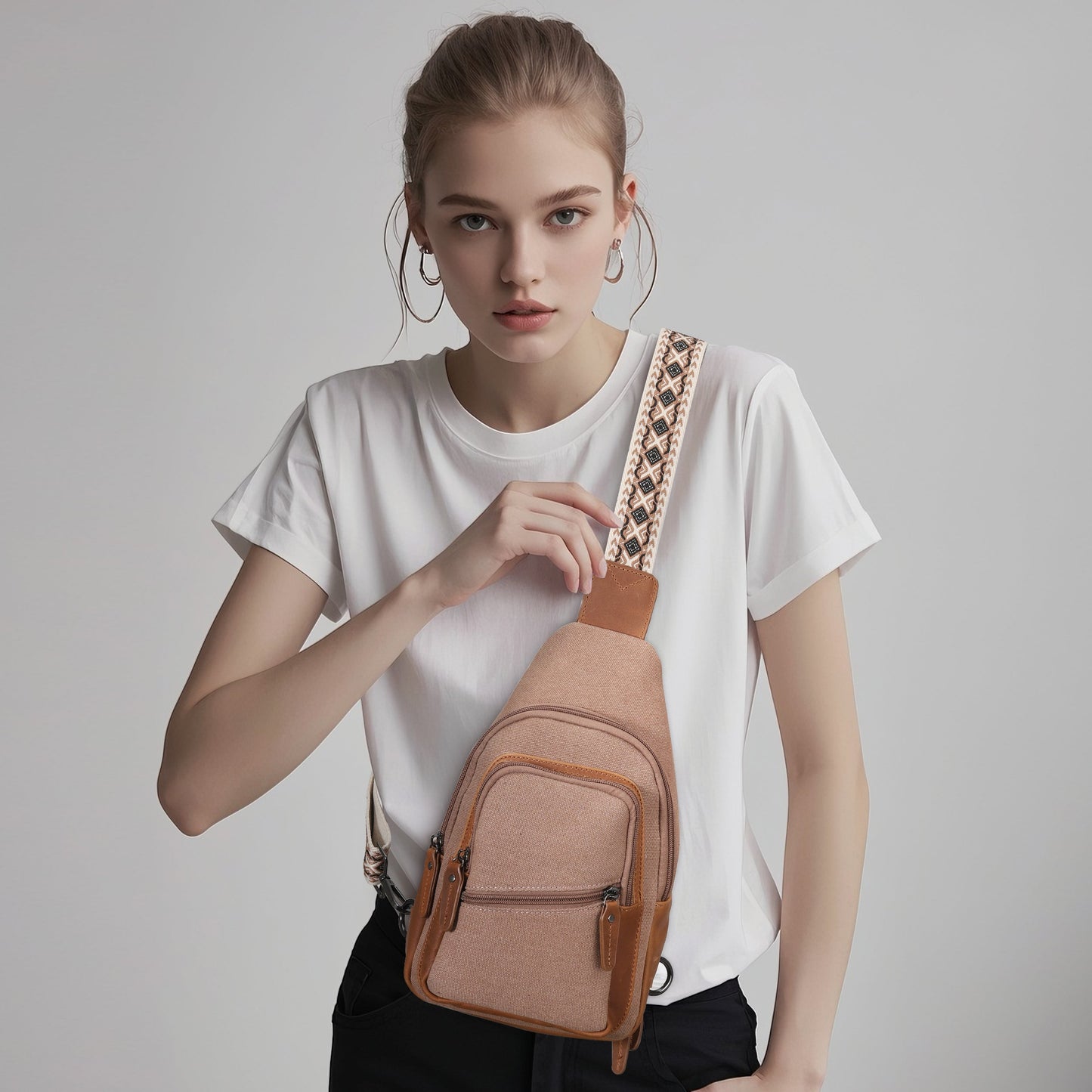 Concealed Carry Indie Canvas Sling by Lady Conceal